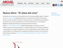 Tablet Screenshot of miguelcampion.com